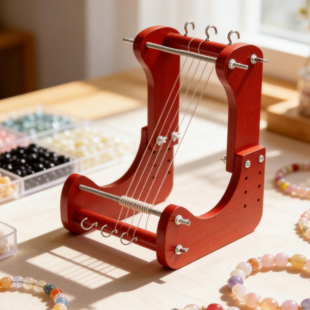 Jewelry Making Diy - Wooden Beading Loom Kit Adjustable Length,