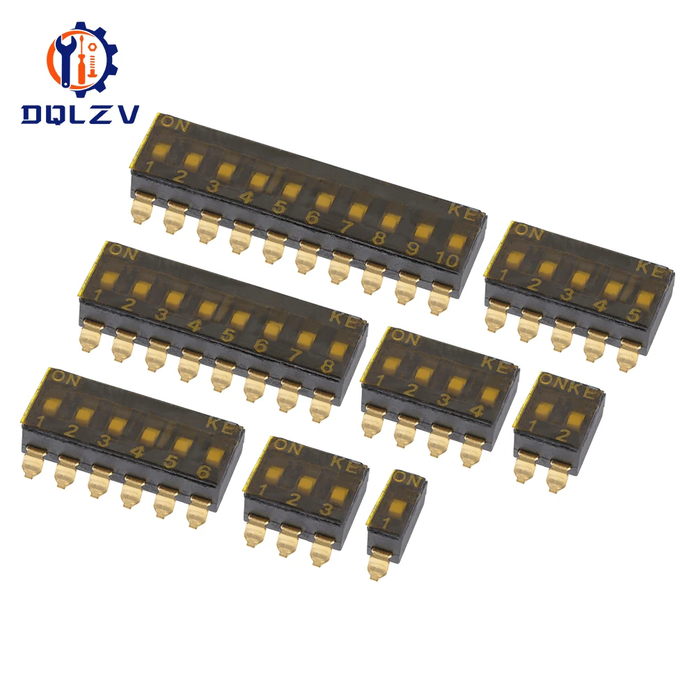 Toggle Clasp Gold - SMD Switch Toggle Switches 2.54mm 1P/2P/3P/4P/5P/6P/8P/10P