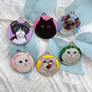 10pcs cartoon animal cat ename - Jewelry Making Diy 评论和价格