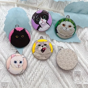 10pcs cartoon animal cat ename - Jewelry Making Diy 评论和价格