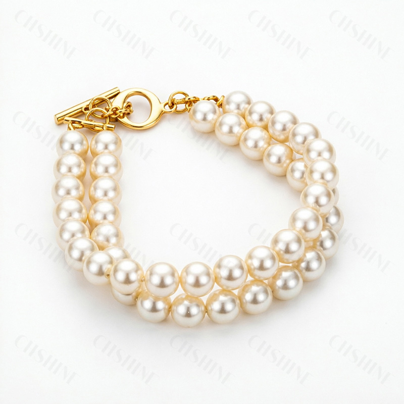 925 Sterling Silver 18K Gold   - Toggle Clasp Gold 评论和价格