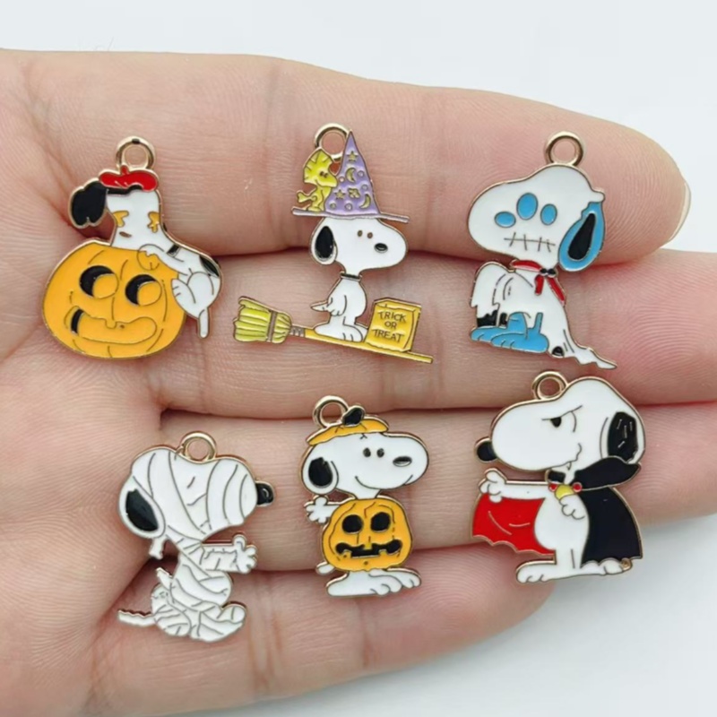 10Pcs Cute Halloween Cartoon P - Jewelry Making Diy 评论和价格