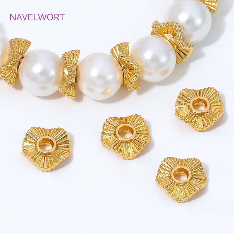 18K Gold Plated Metal Wave Fla - Jewelry Making Items 评论和价格