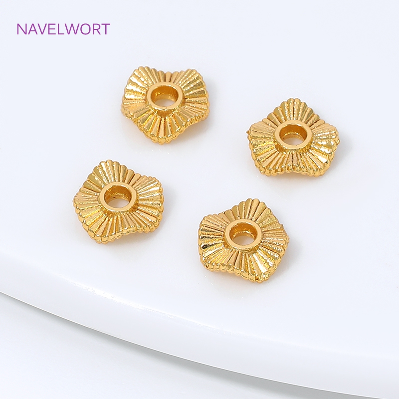 18K Gold Plated Metal Wave Fla - Jewelry Making Items 评论和价格