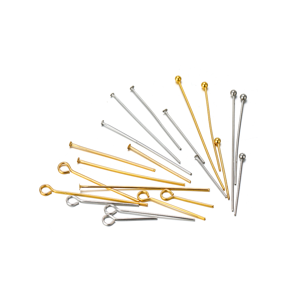 100/50pcs Stainless Steel Eye  - Jewelry Making Eye Pins 评论和价格