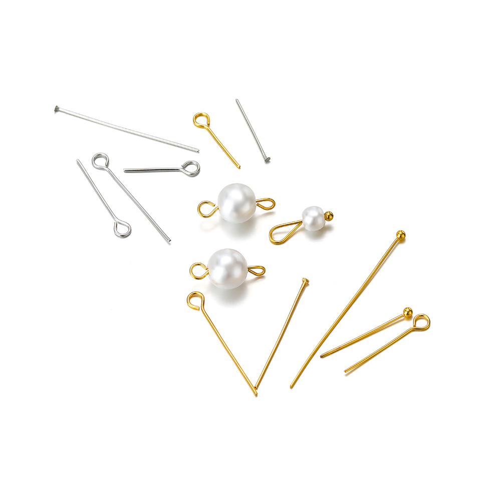100/50pcs Stainless Steel Eye  - Jewelry Making Eye Pins 评论和价格