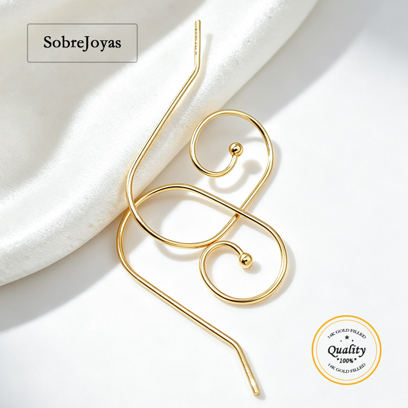Interchangeable Ball End Ear W - Jewelry Making Gold Wire 评论和价格