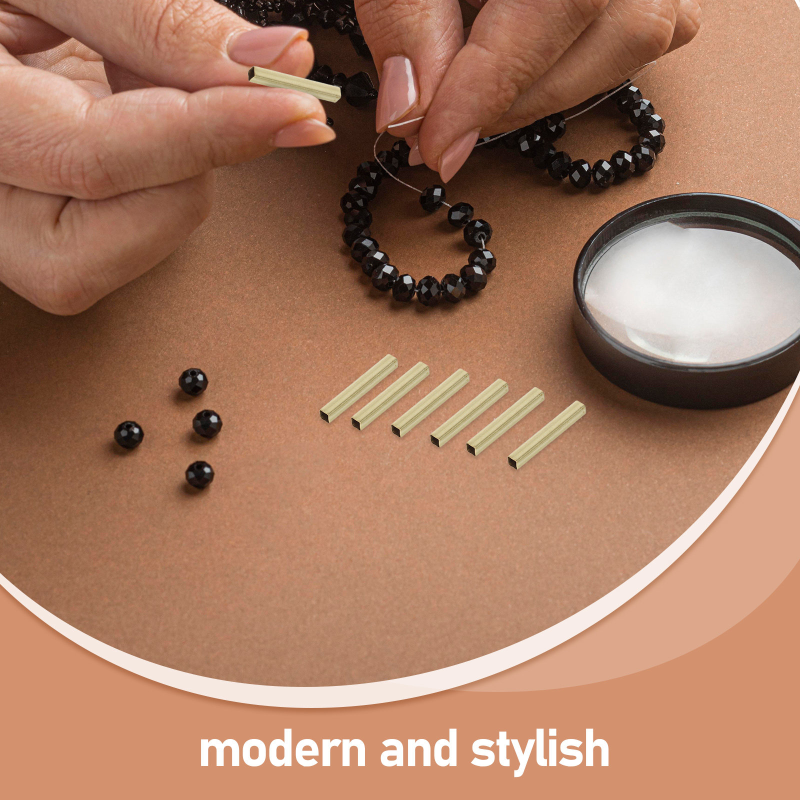 100Pcs Brass Tube Spacer Beads - Jewelry Making Youtube 评论和价格