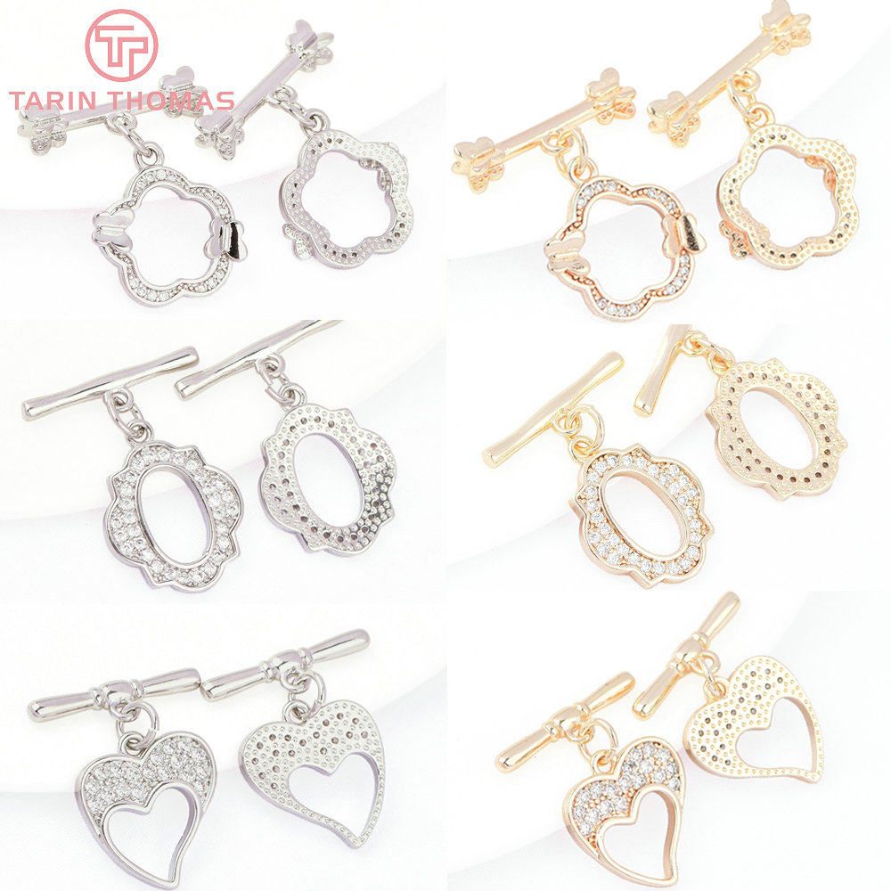 (8193) 4 Sets 24K Gold Color B - Toggle Clasp Gold 评论和价格