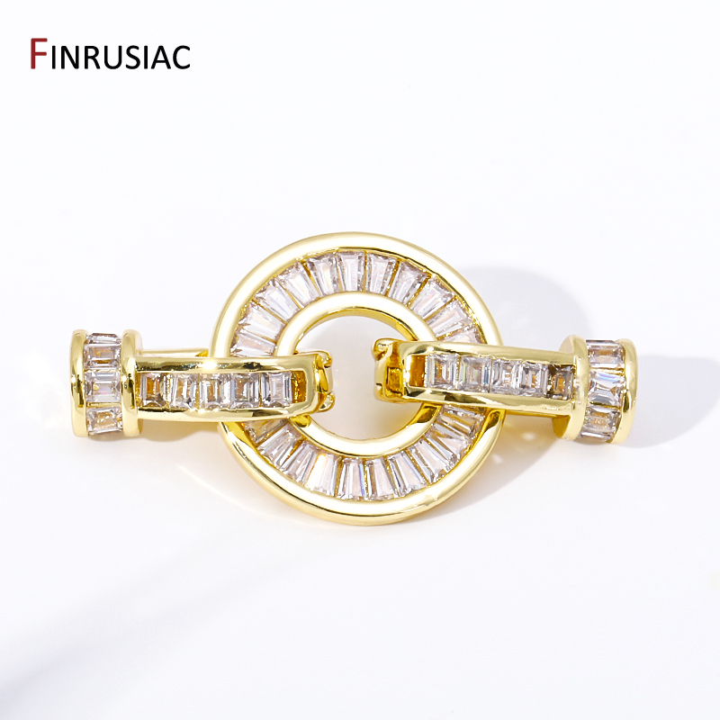 Trendy 18K Gold Plated Brass P - Toggle Clasp Gold 评论和价格