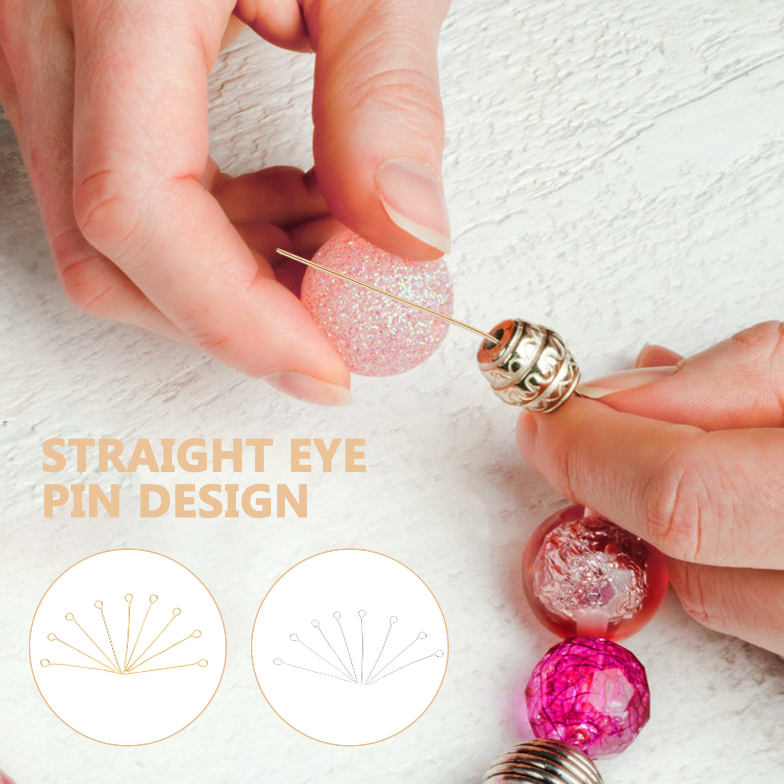 1200Pcs Straight Eye Pins Jewe - Jewelry Making Eye Pins 评论和价格