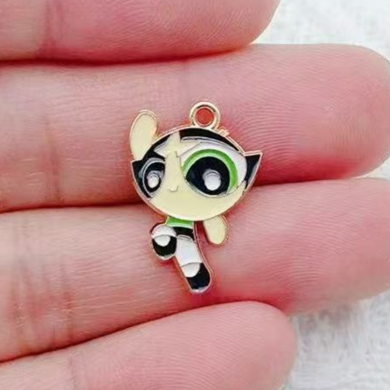 10pcs Alloy Oil-Dripping Carto - Jewelry Making Diy 评论和价格