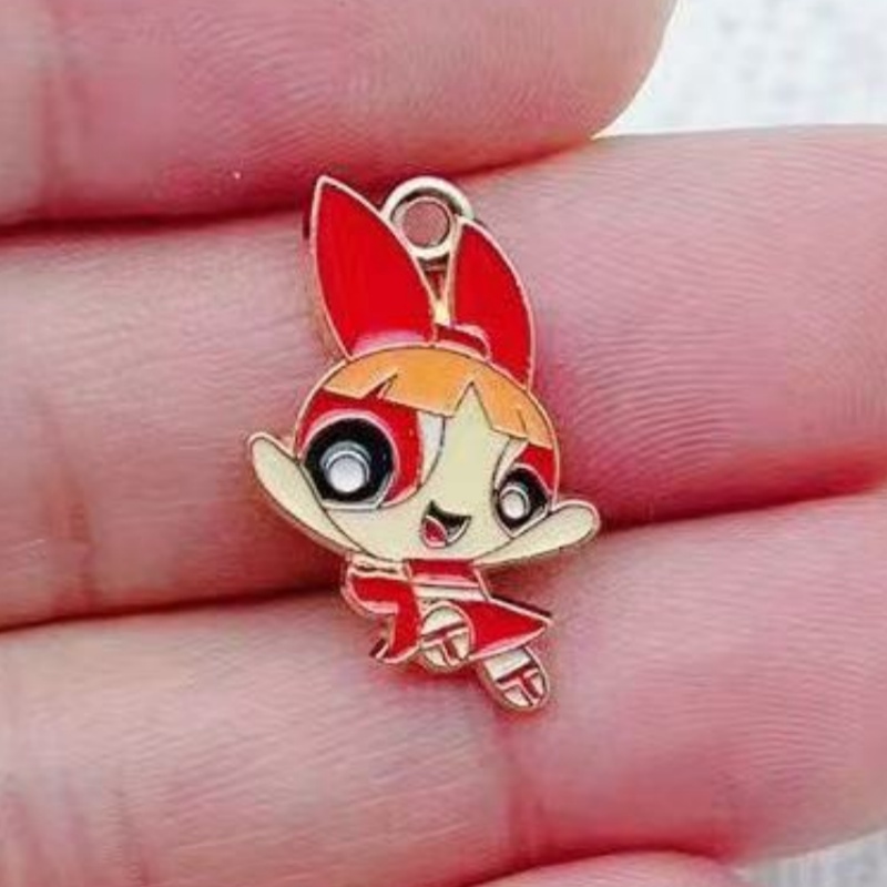 10pcs Alloy Oil-Dripping Carto - Jewelry Making Diy 评论和价格