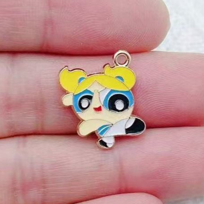 10pcs Alloy Oil-Dripping Carto - Jewelry Making Diy 评论和价格