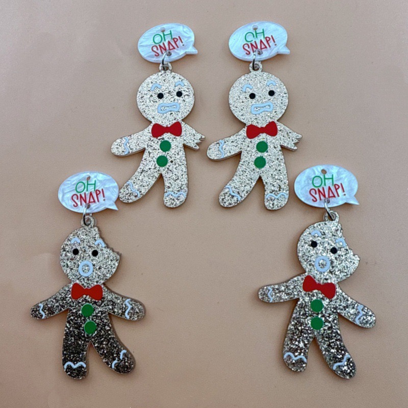 10pcs Cute Christmas Gingerbre - Jewelry Making Diy 评论和价格