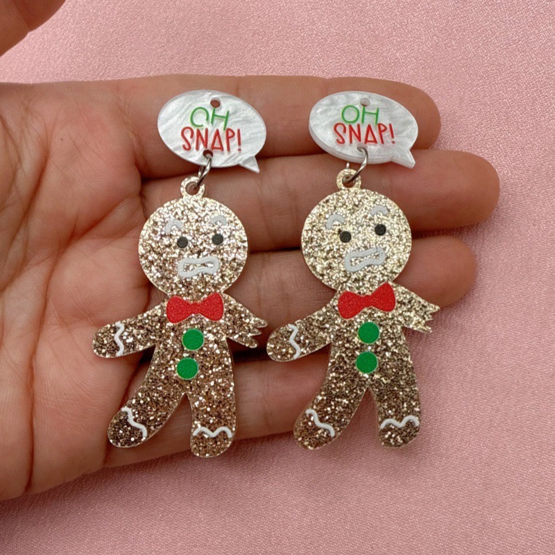 10pcs Cute Christmas Gingerbre - Jewelry Making Diy 评论和价格