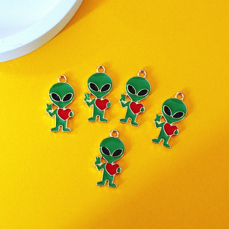 10pcs Simple Alien Alloy Drip  - Jewelry Making Diy 评论和价格