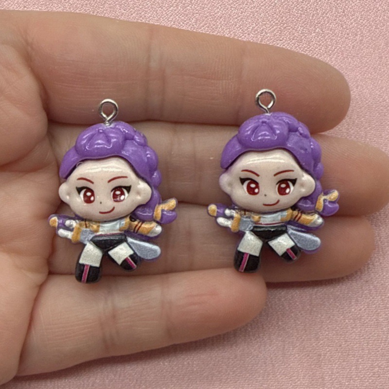 10pcs resin cartoon pendant, D - Jewelry Making Diy 评论和价格