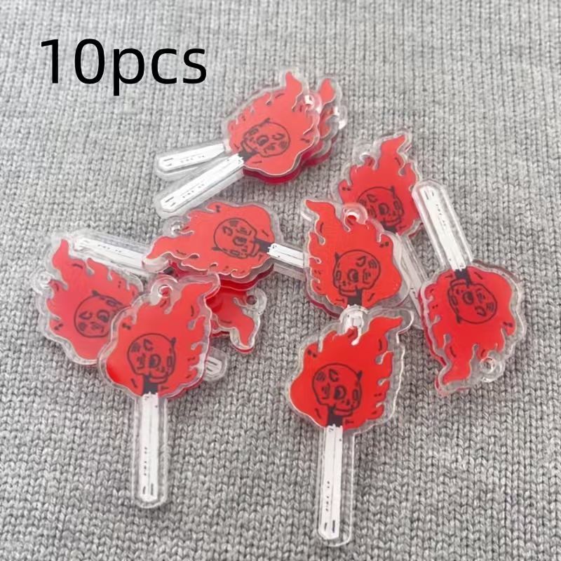 10pcs acrylic skull pendant, D - Jewelry Making Diy 评论和价格