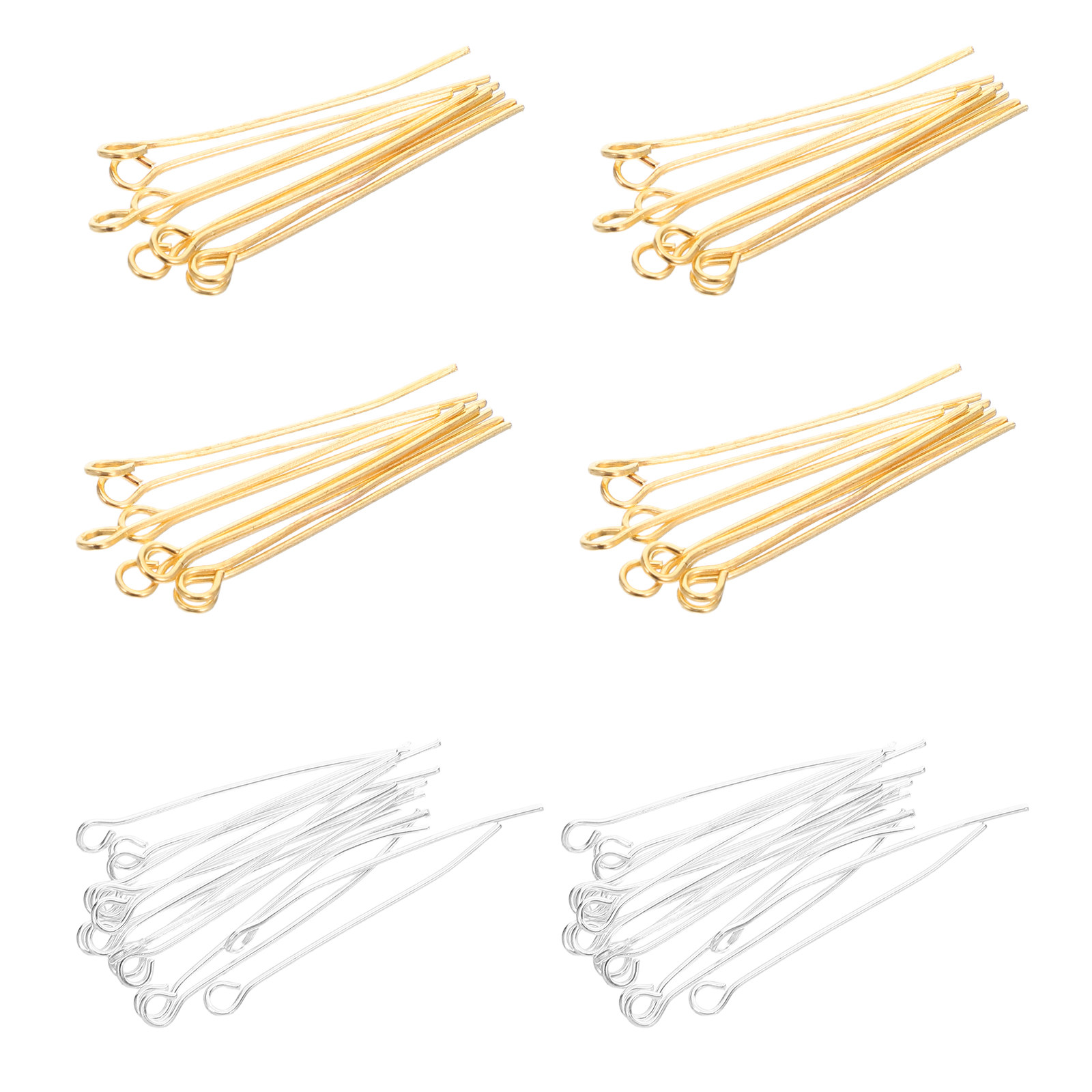 1200Pcs Eye Pins for Jewelry M - Jewelry Making Eye Pins 评论和价格