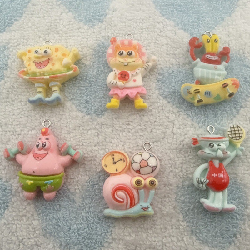 10pcs cartoon resin pendant, D - Jewelry Making Diy 评论和价格
