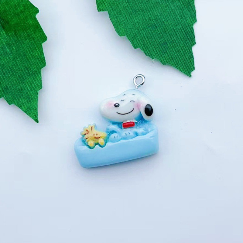 12pcs resin cartoon dog pendan - Jewelry Making Diy 评论和价格