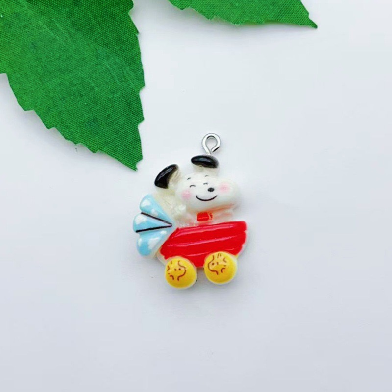 12pcs resin cartoon dog pendan - Jewelry Making Diy 评论和价格