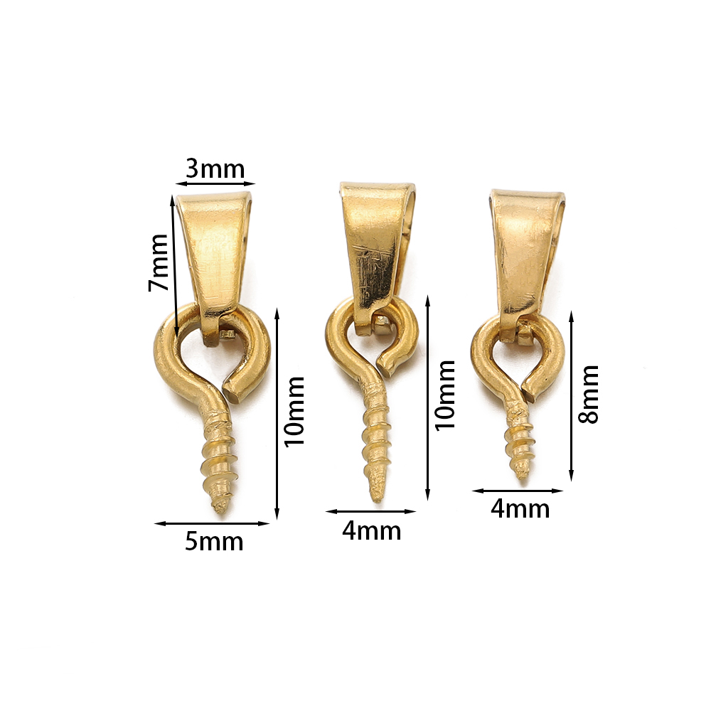 20pcs Stainless Steel Screw Ey - Jewelry Making Eye Pins 评论和价格