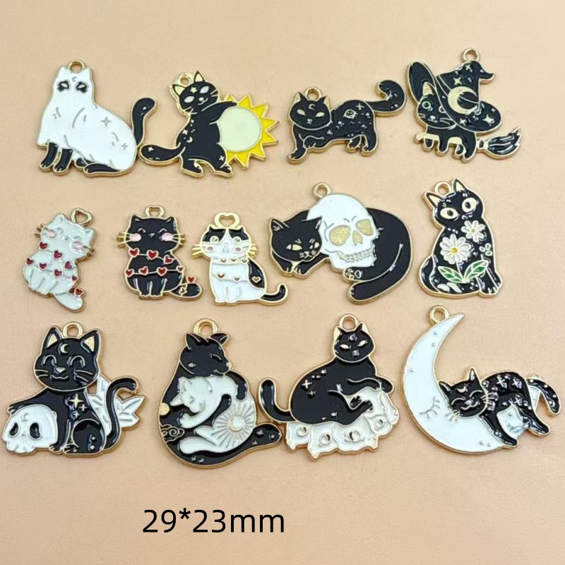 10pcs Original Alloy Enamel Bl - Jewelry Making Diy 评论和价格