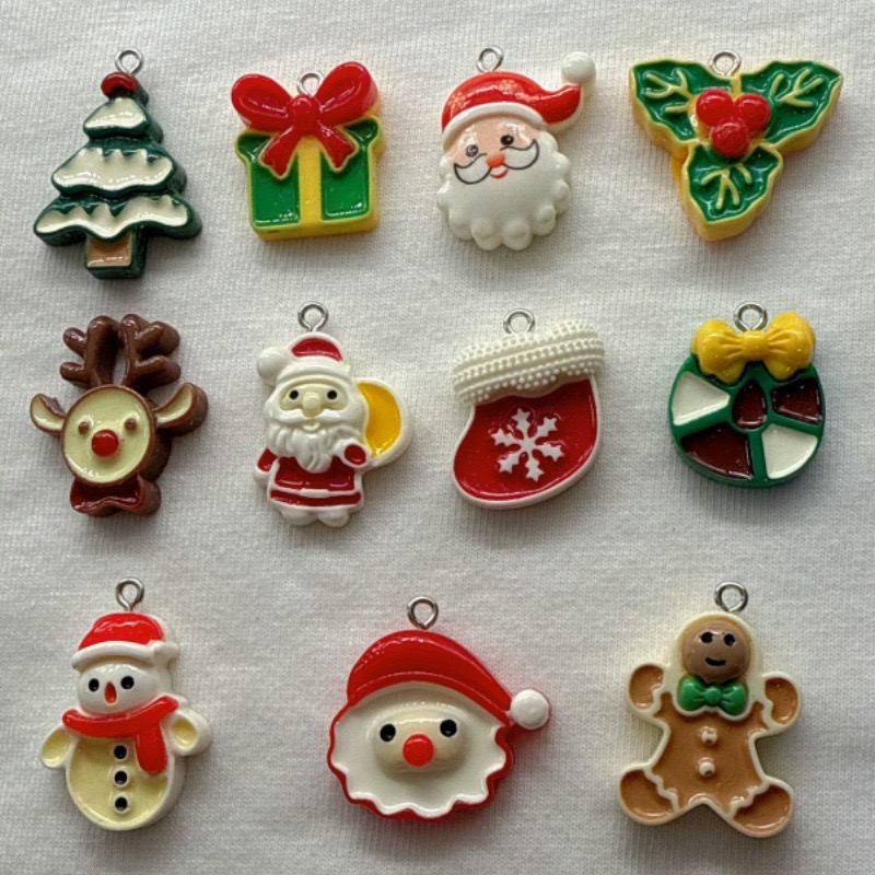 10pcs Christmas Cartoon Series - Jewelry Making Diy 评论和价格