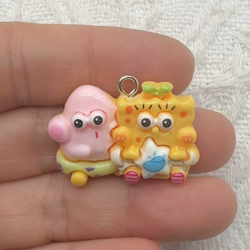 10pcs cartoon resin pendant, D - Jewelry Making Diy 评论和价格